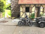 Handbemalte Figur Fahrer Zündapp KS750