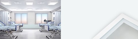 Deckenleuchte Glamox C61 für Reinräume (Fraunhofer-IPA-validiert, als Medizinprodukt registriert)