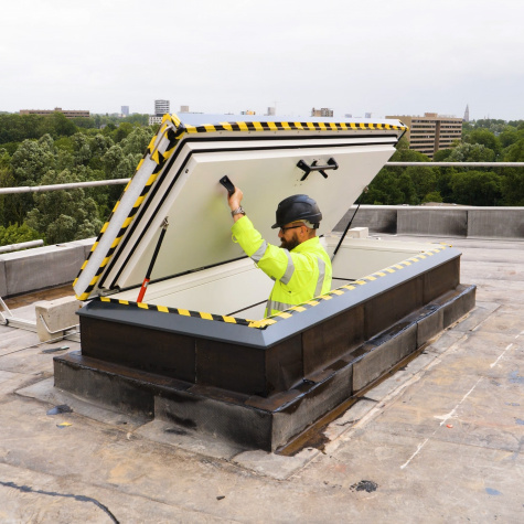 TopAccess-Dachluke, Feringa Building, Rijksuniversiteit Groningen