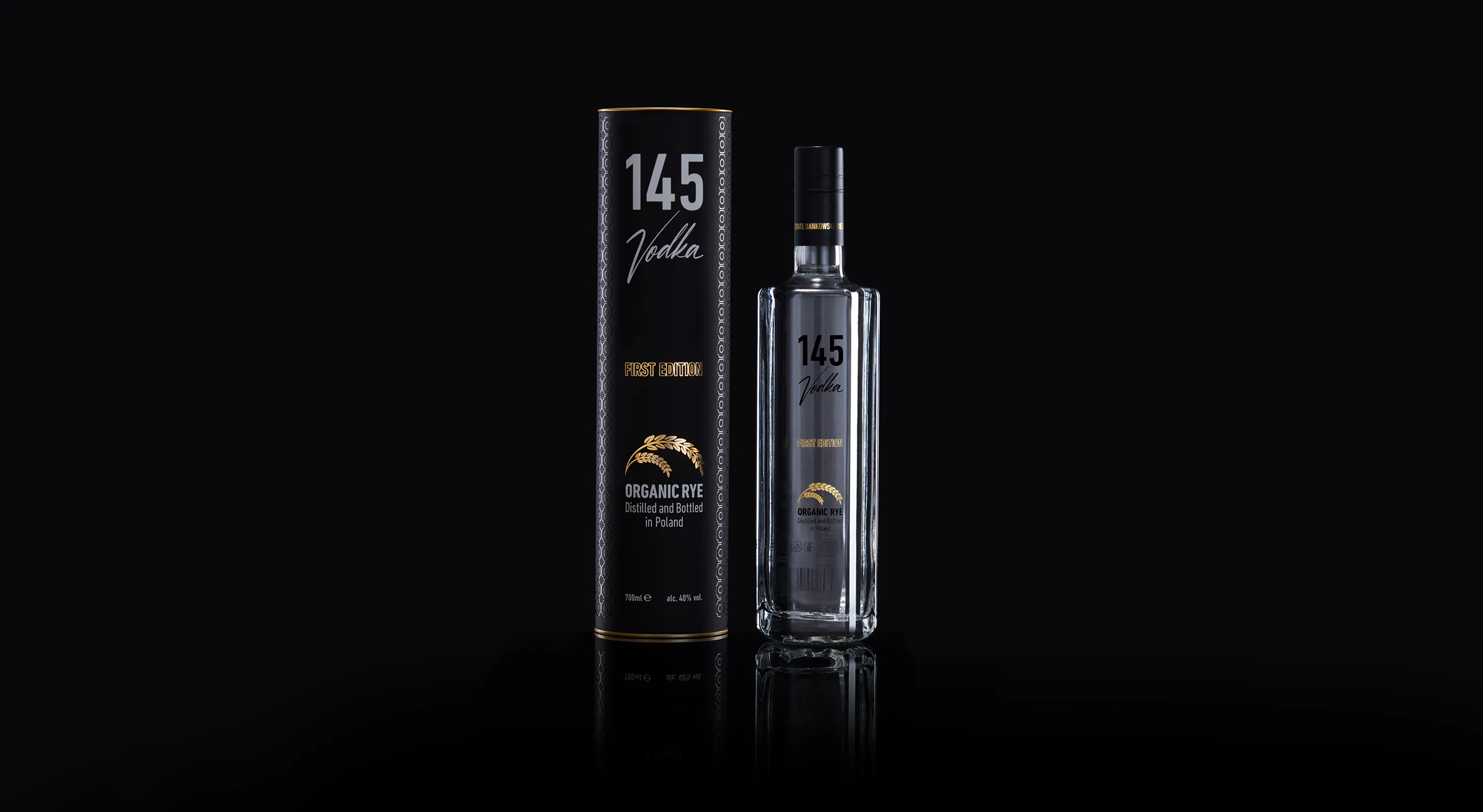 145 Vodka Bottle (Black)