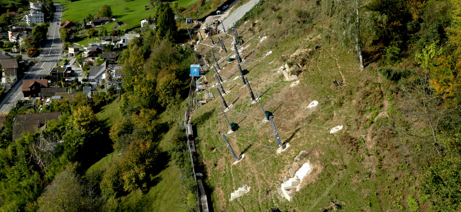 Steinschlag-Schutzwerk