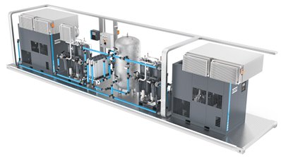 Druckluftcontainer als Plug-and-Play-Lösung