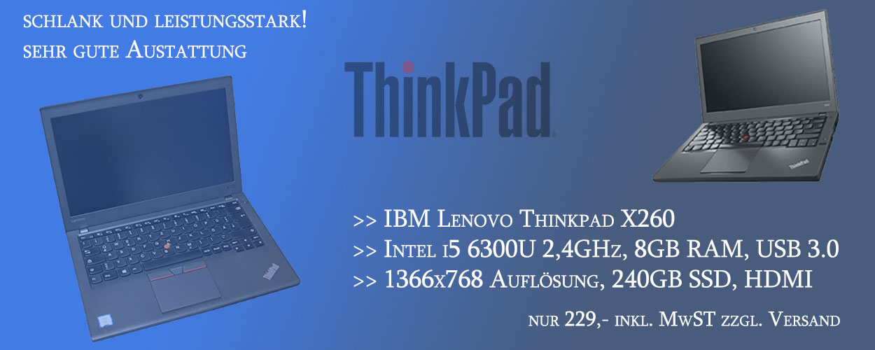 Angebot IBM/Lenovo ThinkPad