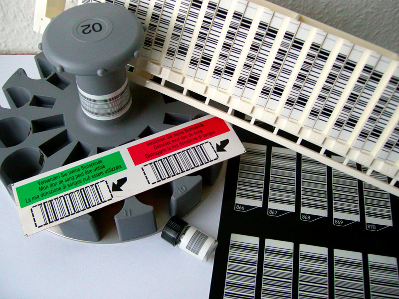 Barcode-Etiketten im Labor