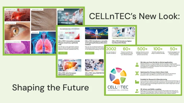 Launch der neuen CELLnTEC-Website