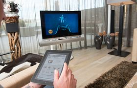 Kontrolle mit Tablet