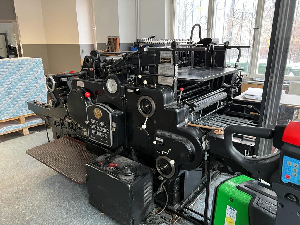 Heidelberg Zylinder SBB 57x82 cm (Letterpress)