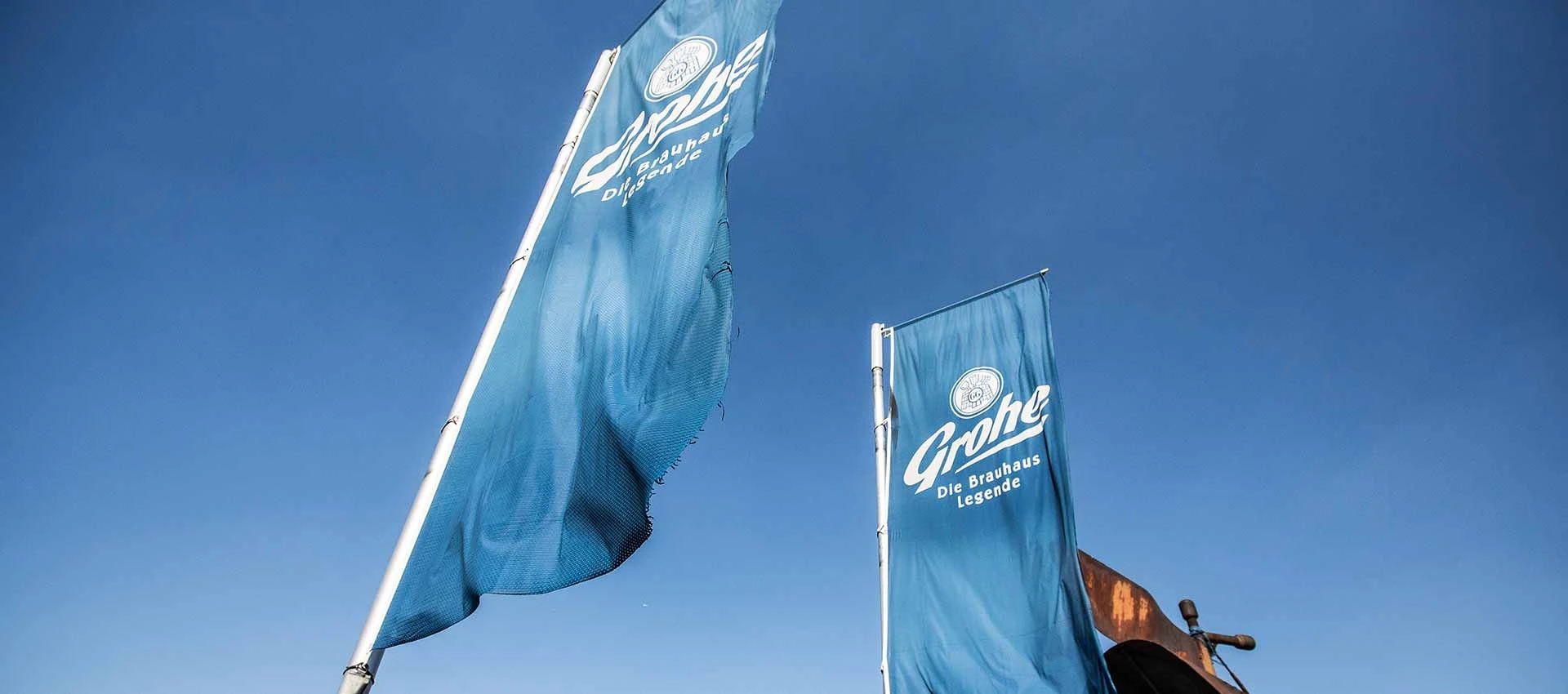 Grohe-Fahnen „Die Brauhaus Legende“