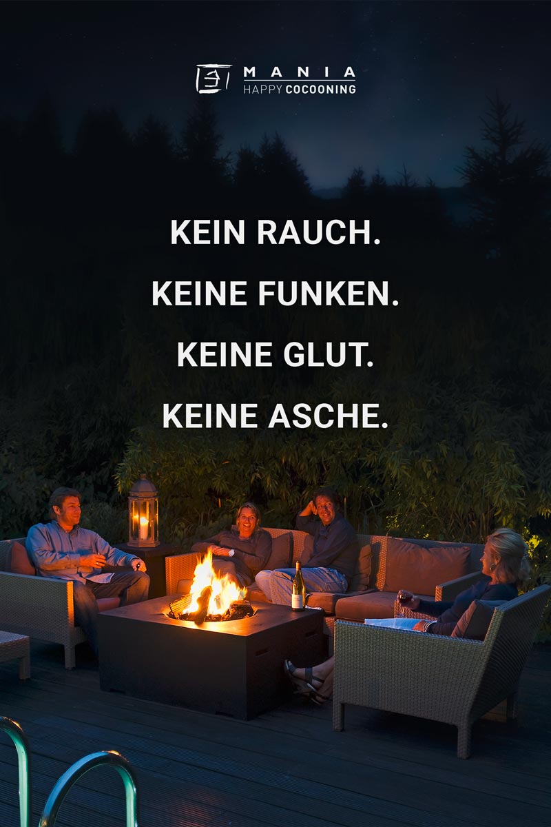 Kein Rauch, keine Funken, keine Glut, keine Asche