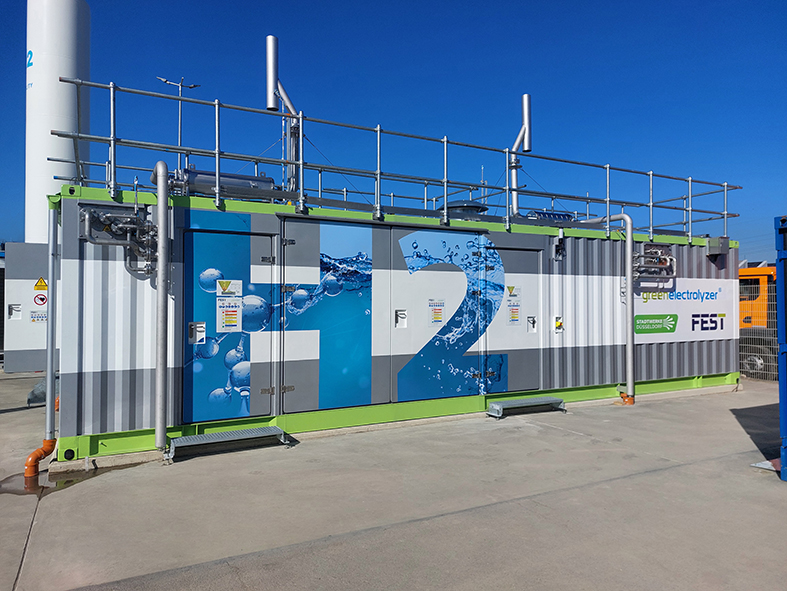 Inbetriebnahme des Elektrolyseurs der Stadtwerke Düsseldorf