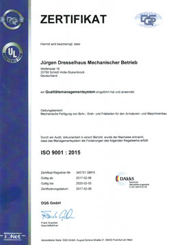 Zertifikat ISO 9001:2008 (DQS)