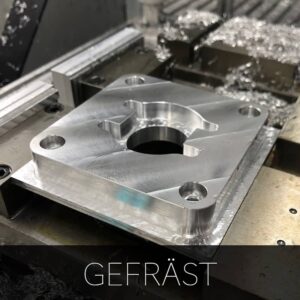 Gefrästes Bauteil
