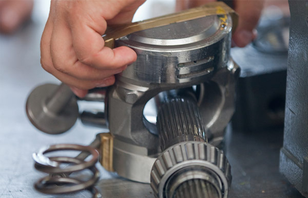 Instandgesetzte Hydraulikkomponente