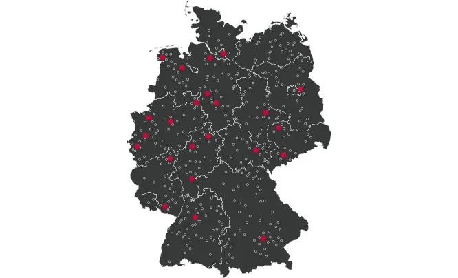 Standorte der EFG-GRUPPE