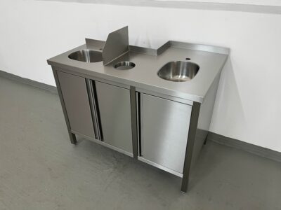 Edelstahl-Hygienestation