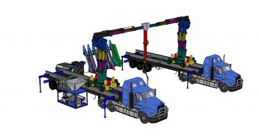 Mobile 3D-Printer, parallel im Einsatz