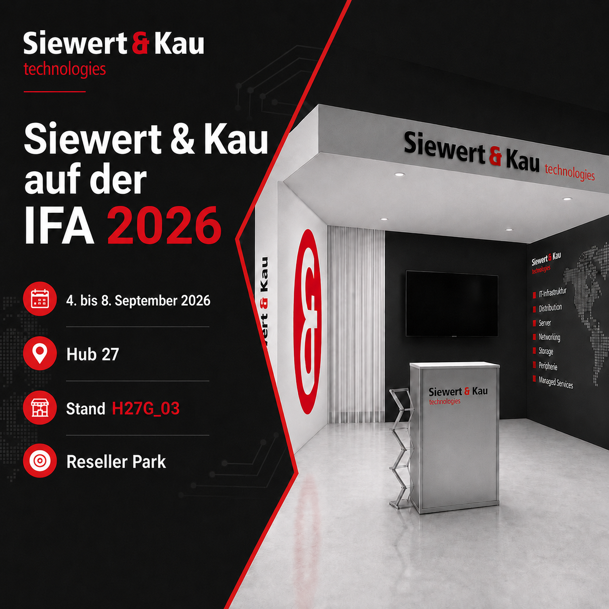 IFA 2026 Messeauftritt, Hub 27, Stand H27G_03