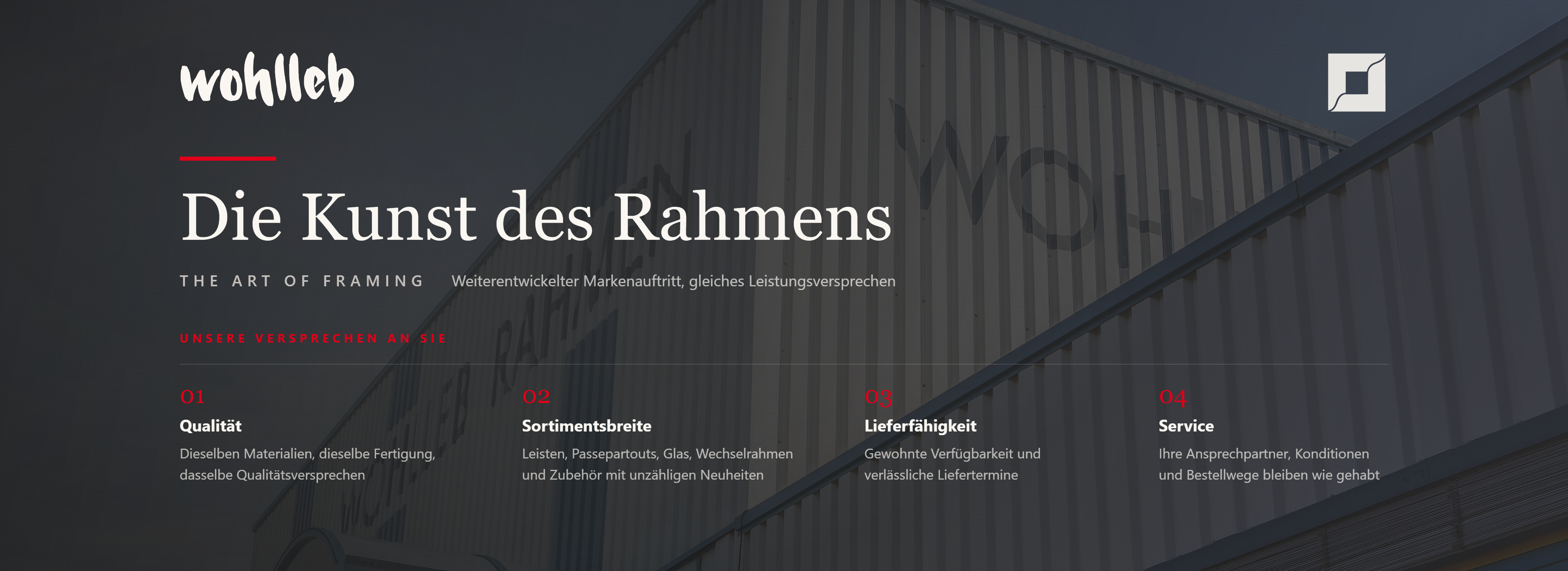 Sortiments- und Serviceversprechen