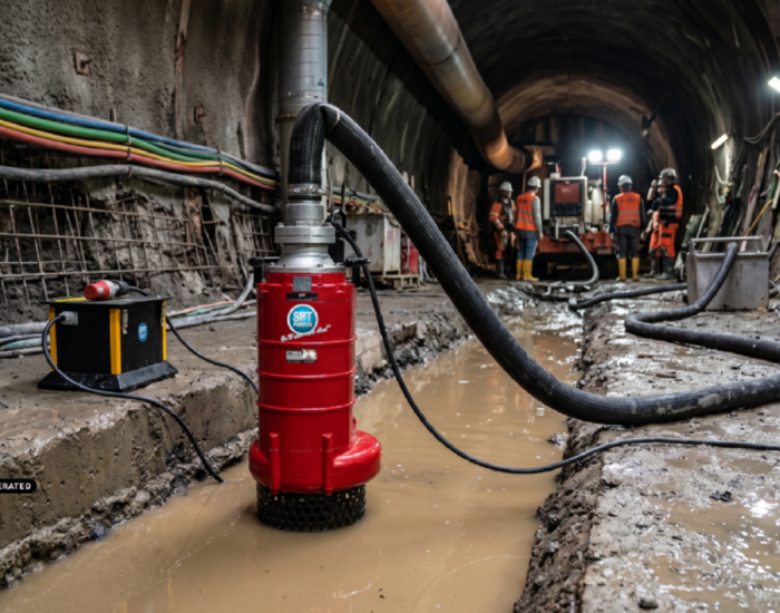 Baupumpenserie SPT 8220 H im Tunnelbau