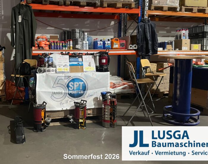 Hausmesse Lusga Baumaschinen in Hamburg