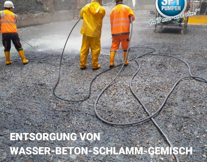 Pumpeneinsatz bei Betonsanierung Hamburg