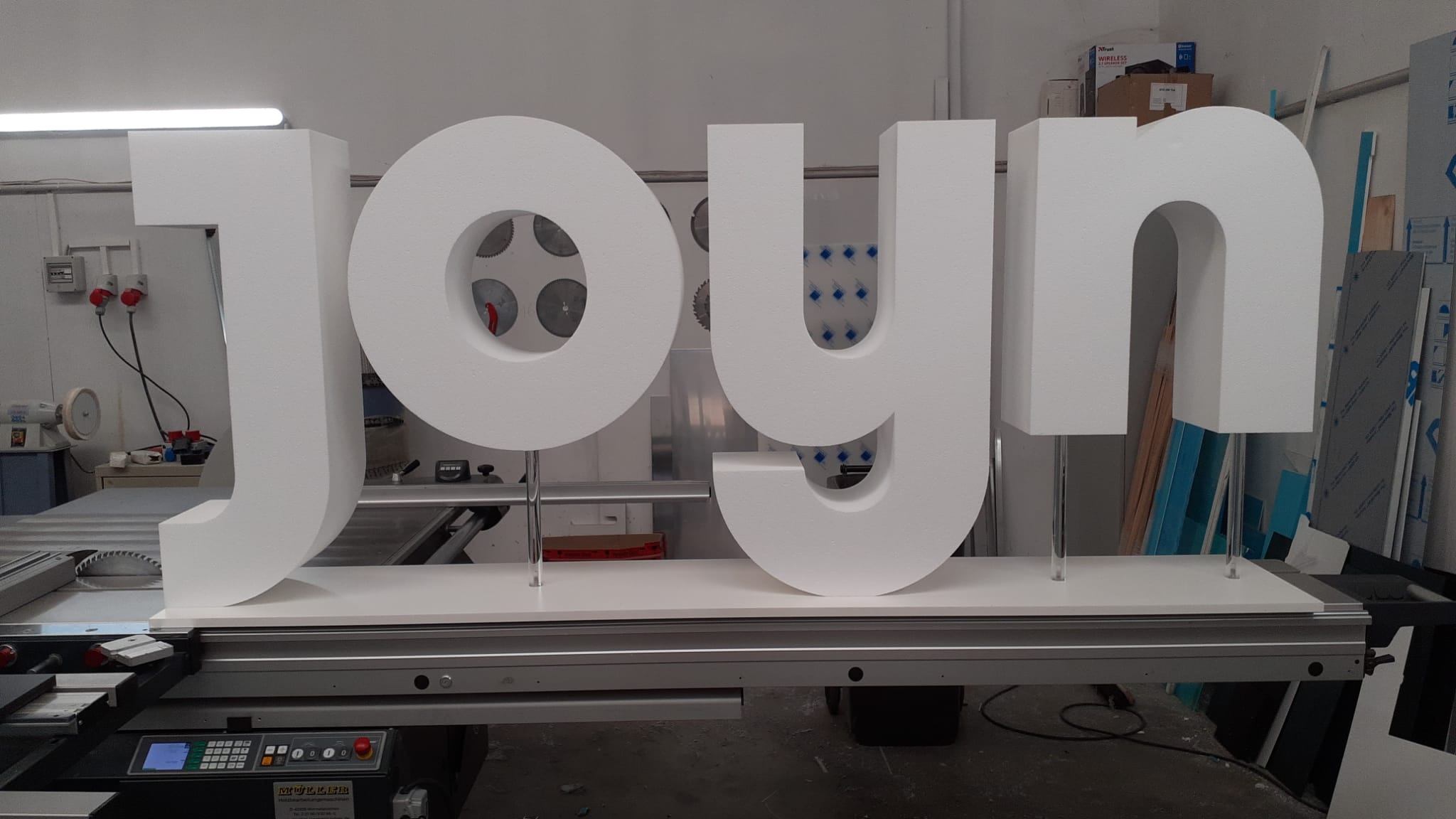 3D-Buchstaben aus Styropor