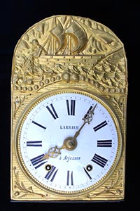 Comtoise-Uhr, Segelboot mit Fischer