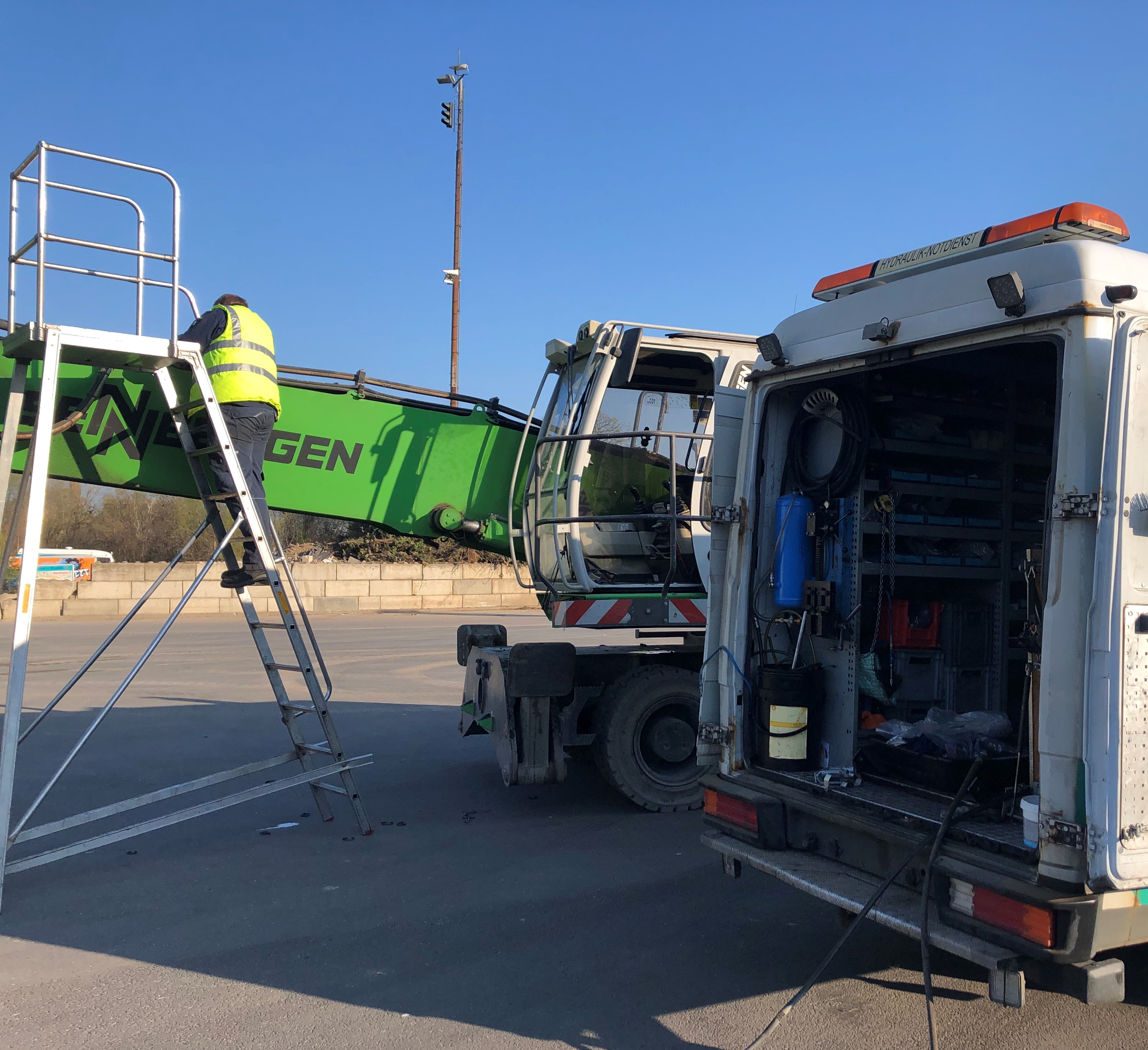 Werkstattwagen im Einsatz