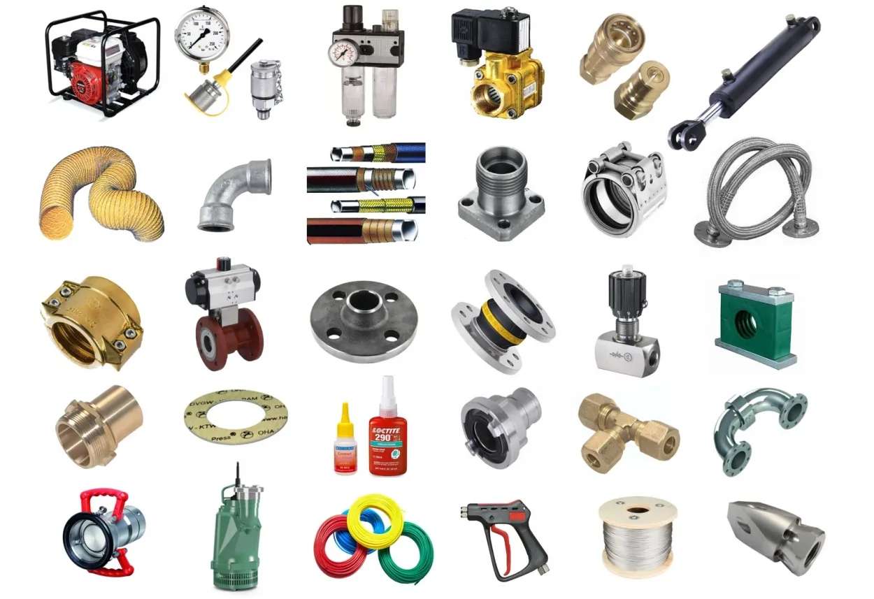 Produktübersicht Schläuche, Hydraulik, Kupplungen und Fittings