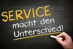 Service macht den Unterschied