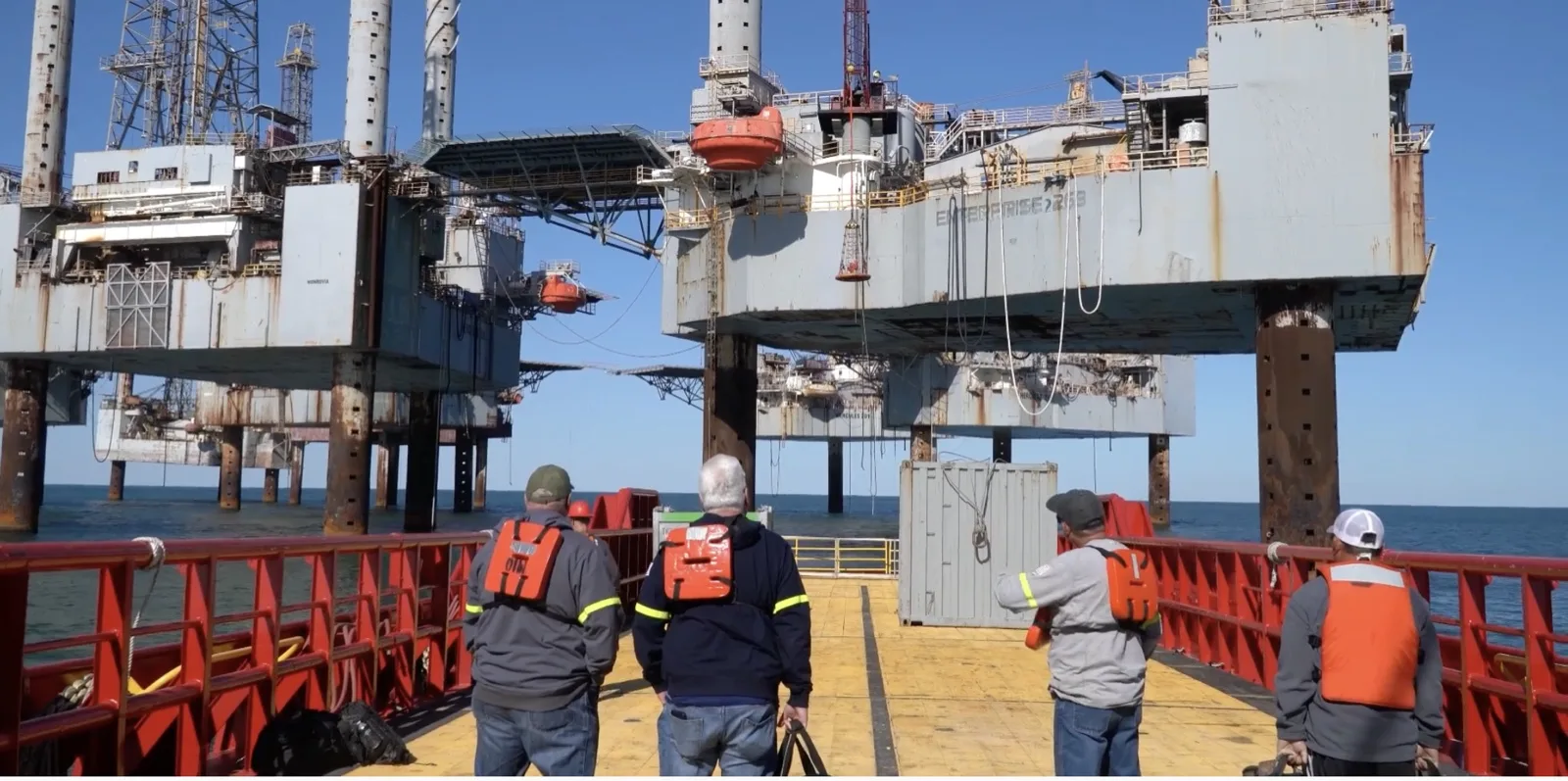 Crew auf der Startrampe