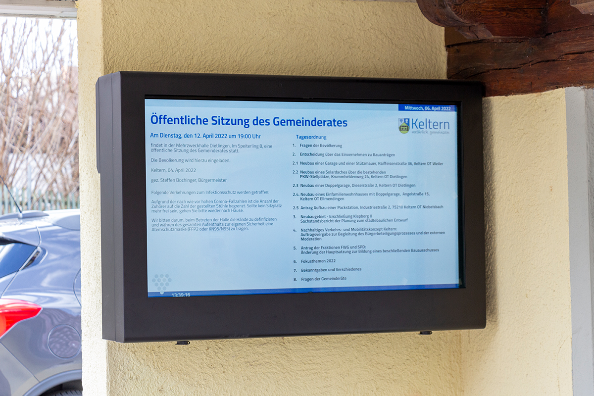 Indoor-Schaukasten