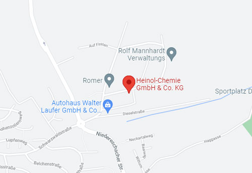 Anfahrt Heinol-Chemie