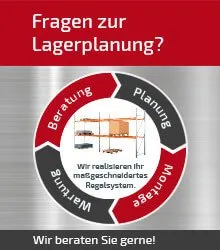 Planung von Regalen und Regalzubehör