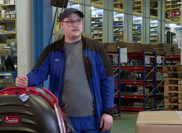 Umreifung erhöhter Paletten (ErgoPack Air)
