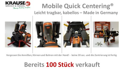 Mobile Quick Centering – mobile center drilling machine