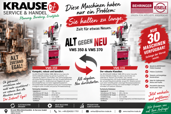 Behringer Eisele VMS circular sawing machines