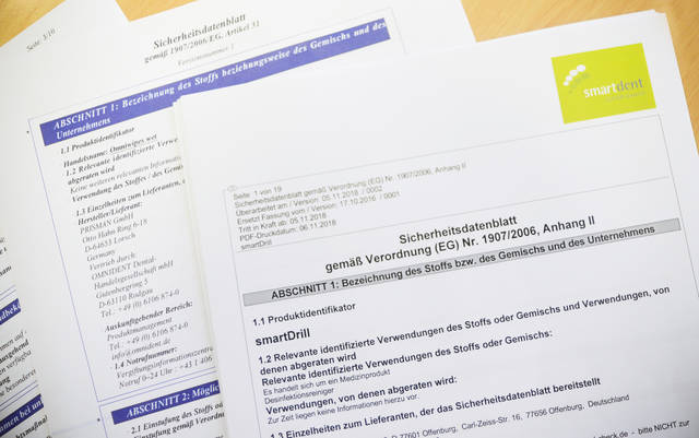 Sicherheitsdatenblätter
