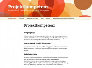 Projekt: Netzwerk Projektkompetenz (Website, 2013)