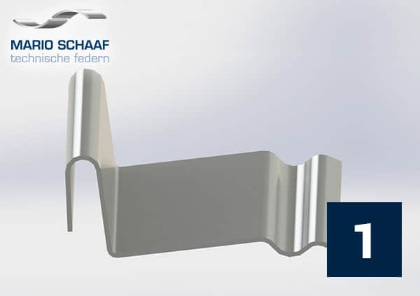 Gebogene technische Blattfeder