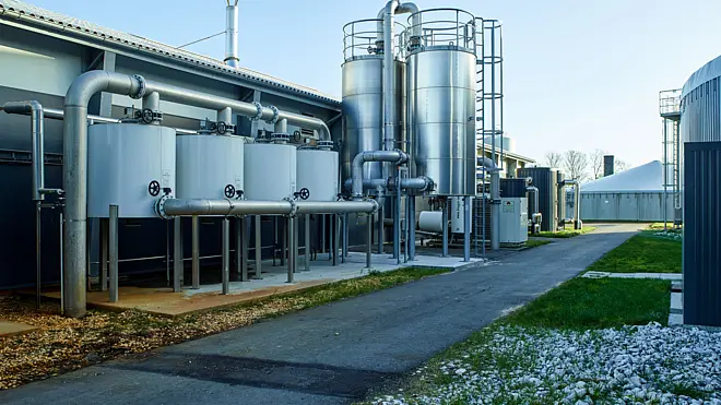 Biogasanlage im Betrieb
