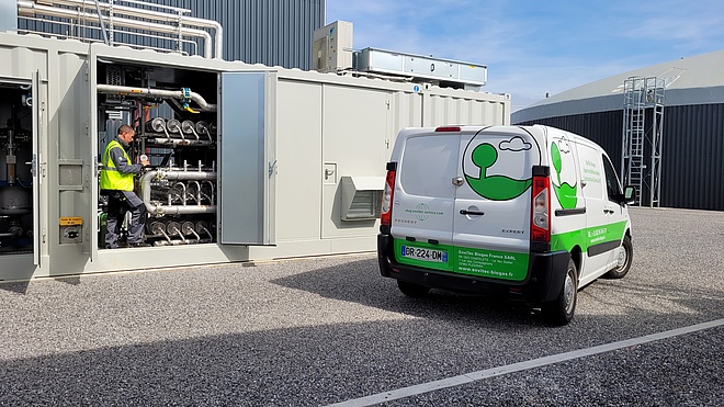 Industrielle Gasaufbereitungsanlage Gauchy (440 Nm³/h)