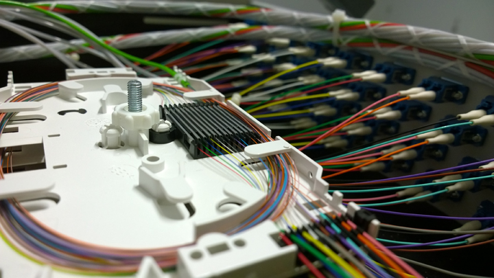 Patchkabel mit Switch und Router