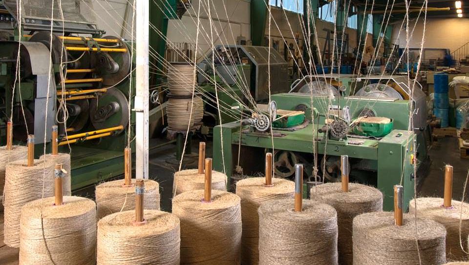 Gedrehtes Tauwerk aus Hanf/Flachs