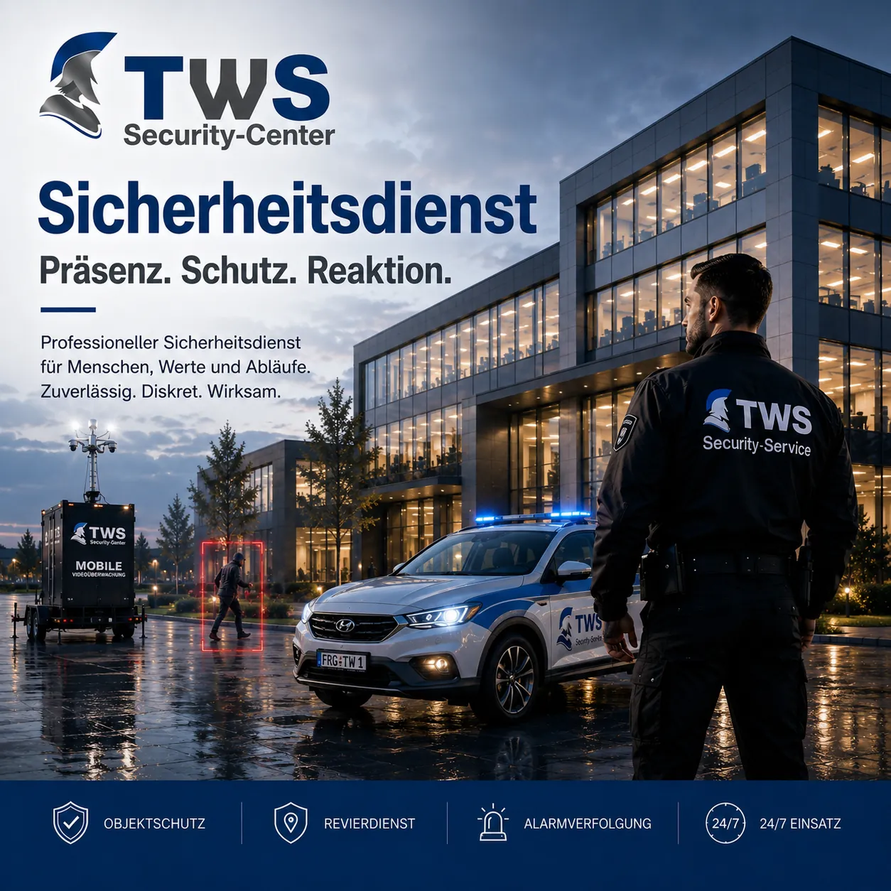 Sicherheitsdienst (Objektschutz, Baustellenabsicherung)