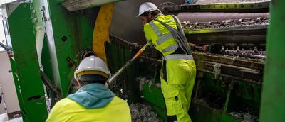 Servicetechniker im Einsatz