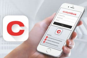 Die columbus App als digitaler Begleiter im Einsatz