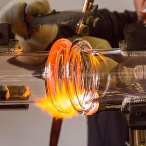 Laboratory glass production at Miethke Leverkusen