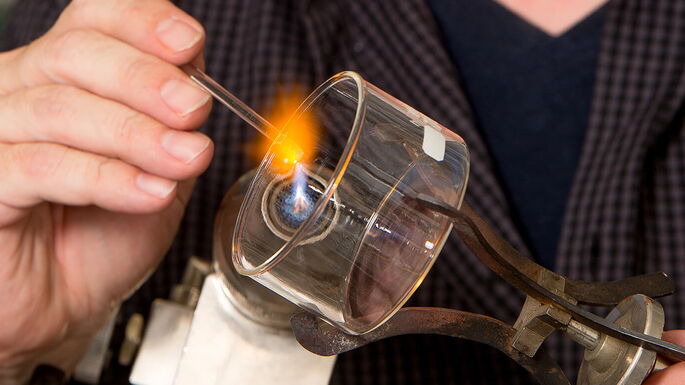 Laboratory glass production at Miethke Leverkusen