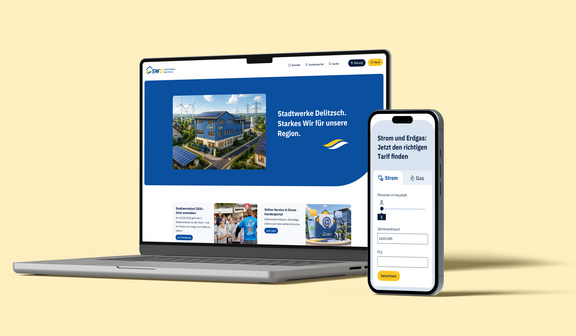Stadtwerke-Website Delitzsch